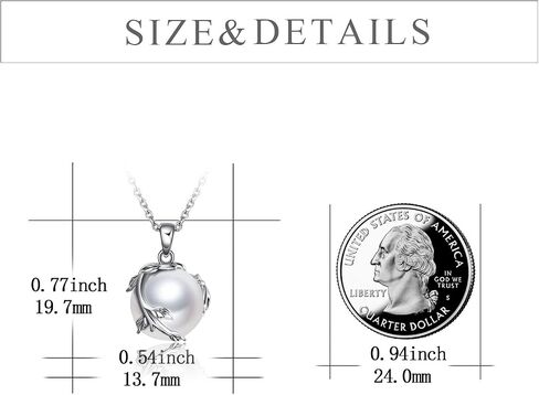 YFN 925 Sterling Silver Pearl Necklace Twisted Pendant Necklace for Women Mother's Day Christmas Gifts in Saudi Arabia