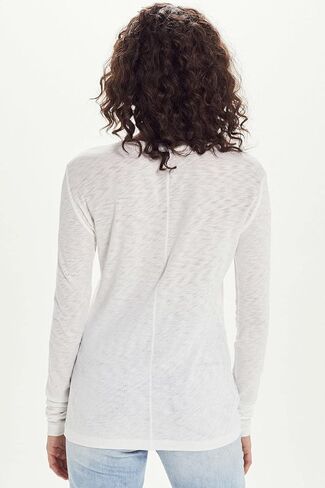 Goldie Lewinter Women's Signature Slub Long Sleeve Tee in Kuwait