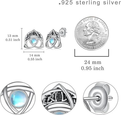Lotus Earrings 925 Sterling Silver Teardrop Lotus Dangle Earrings Moonstone Lotus Jewelry Gifts for Women Girls Teens in Saudi Arabia