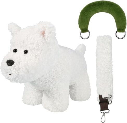 BEBAMOUR محشو بالحيوان ألعاب أفخم على شكل كلب على شكل كروس من أجل الأطفال الصغار المحشو كيس كتف كيس على شكل كلب للأطفال (كلب جديد) in Kuwait