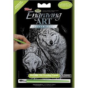 Royal Brush SILMIN-104 Engraving Mini Prowling Friends, Multicolor