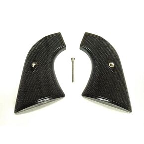 Ebony Checkered Ruger New Vaquero Grips
