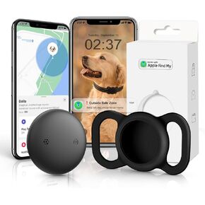 VB GPS Tracker for Dogs (1 Pack), Mini GPS Cat Tracker, Smart Pet Activity Tracker (iOS Only), No Monthly Fee, Compatible with Apple Find My, Anti-Lost, Finder Tag for Vehicles/Pets/Kids/Items