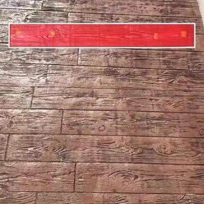 Wood Plank Concrete Stamp Molds 120 X 15 cm, Decorative Concrete Texturing Skin Stamped Pattern Finishes, DIY Grounds Paths Cement Forms Mat