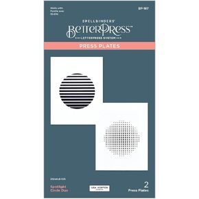 Spellbinders Spotlight Circle Duo Press Plate, Metal