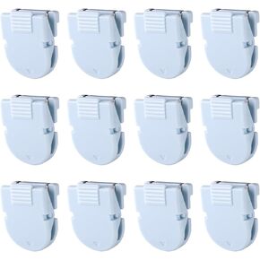 BOXOB 12pcs Cubicle Clips, Cubicle Hooks for Fabric Walls Accessories Panel Picture Hangers Pins for Hanging Photos Frame Office Notes Memos Messages