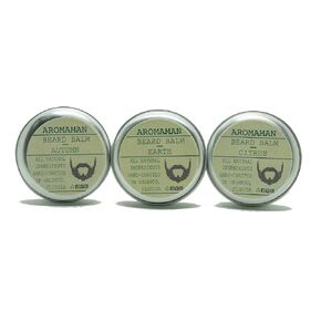 Aromaman All-Natural Homemade Beard Balms. Choose a Blend. 1 oz Tin.