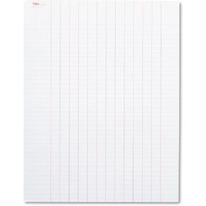 Tops 3616 Data Pad with Plain Column Headings, 8 1/2 x 11, White, 50 Sheets