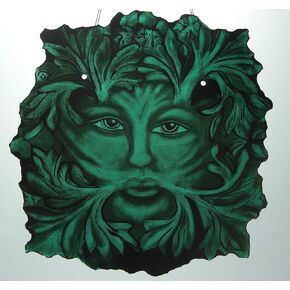 Stained Glass Green Man/Woman