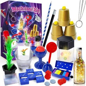 Kids Magic Kit, Magic Set with Instructions for Each Trick to Perform, Magic Toys for Kids Ages 6 7 8 9 10 11 12 Year Old
