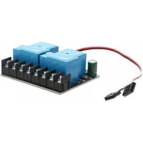 30A تبديل ترحيل Dualway Dualway وحدة تحكم الإضاءة الكهربائية 12-80V متوافقة مع محرك الطائرات RC إلى الأمام العكس