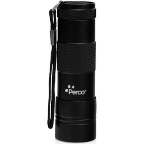 Perco Counterfeit Flashlight - Portable & Reliable Device with UV Light Detection - Fake US Bill Checker for Personal & Commercial Use - Ensures Authenticity & Prevents Fraud