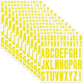 24 Sheets Letter Stickers 1272 Pcs Alphabet Sticker,1inch 2inch Self Adhesive Vinyl Letter Stickers Aesthetic Waterproof Decals for Scrapbooking,Water Bottles,Cup,Poster,Bulletin Board (Multicolor)
