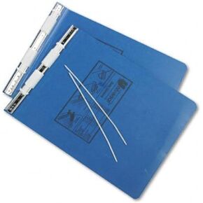 UNIVERSAL Pressboard Hanging Data Binder, 9-1/2 x 11 Unburst Sheets, Blue (Case of 20)