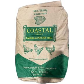 Homestead Harvest Coastal Oyster Shell Calsium ملحق - للدجاج والبط (50 رطلاً)