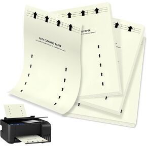 Printer Cleaning Sheets 20 PCS for Laser & Inkjet Copier Fax Roller Cleaning, 8.5 x 11 Inch Scanner Cleaning Sheets, Universal Roller Cleaning Paper, Dust & Debris Removal Roller Cleaning Paper