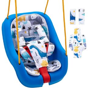 Toddler Swing Cushion for Little Tikes, Outdoor Baby Swing Pad with Strap Covers Set, Infant Swing Cushion Insert with 3D Breathable Mesh (NOT Included Swing)