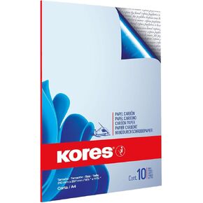Carbon Paper, Blue, for Handwriting, 21 x 29.7cm, Folder of 10 Sheets, 79086