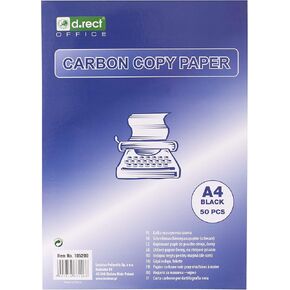 Writing Paper for Typewriters | DIN A4 | Self-Healing Paper | Carbon Copy Paper | 100 Sheets | Black