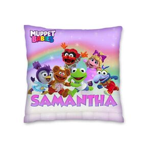 Mupe Babies Pillow with Name - 16in insert included