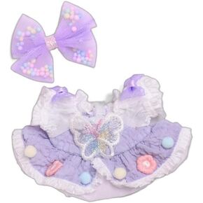 17cm Doll Clothes Set Outfit Girly Costume for 6.7 Inch Dolls Accessories, Fashion Dresses Clothes Set Suitable for La-bubu Clothes Party ,Luxury Chic Doll Clothing(NO Doll) (Kawaii)