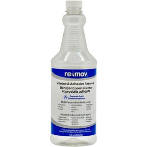 Silicone & Adhesive Remover – 8 oz Bottle | Heavy-Duty Cleaner for Caulk, Tape, Glue, Stickers & More | Safe on Most Surfaces | Industrial-Strength Residue & Adhesive Remover