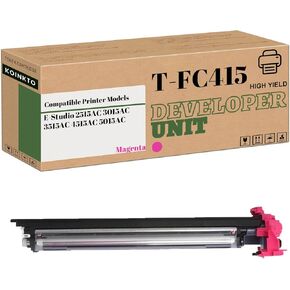High Yield T-FC415 Developer Unit Replacement for Toshiba E-Studio 2515AC 3015AC 3515AC 4515AC 5015AC Printer (1-Pack Cyan)