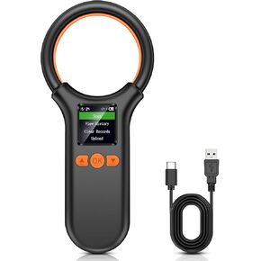 ماسحة رقائق Microcrosip Pet Kuiiyer ، RFID RFID EMID FDX-B (ISO 11784/11785) قارئ رقاقة ميكرو مع شاشة شاشة LCD و 500 سجلات تخزين ، ماسح ضوئي 15 رقمًا للحيوانات الأليفة للكلاب/الخنزير/الحيوانات