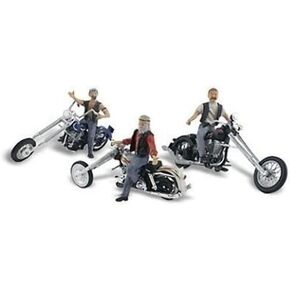 Woodland Scenics AS5554 Bad Boy Bikers Ho Woo5554