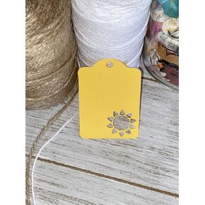 Sunshine Tag, Sun Favor Tags, Customize Pick Tag Color, Wedding Birthday Baby Shower Tags, Set of 20