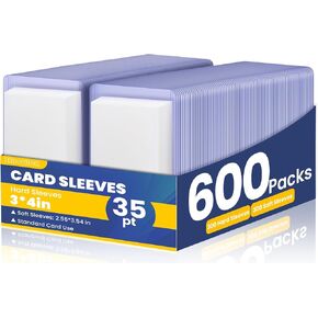 150 Packs Card Sleeves Top Loads for Cards,3" x 4" Baseball Card Protectors,Trading Card Sleeves Hard Plastic Fit for Baseball, Football Cards (50 Hard Sleeve + 100 Soft Sleeve)