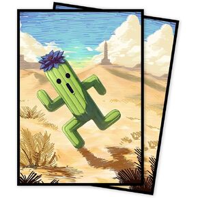 MTG Card Sleeves(Cactus Black Lotus) Magic The Gathering Card Sleeves Art Sleeve Deck Protector, Clear Front & Matte Back, Smooth Shuffle