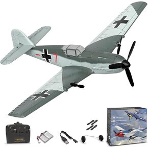 طائرة RC للمبتدئين ، P51 طائرة التحكم عن بُعد للبالغين ، مقاتل قناة 2.4 جيجا هرتز يضم 6 محور جيررو يأتي مع بطاريتين ، يسهل الطيران