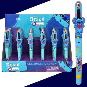 Disney Stitch حرف مقطع مقطع معدني ، أزرق ، تصميم شكل للأطفال 3+