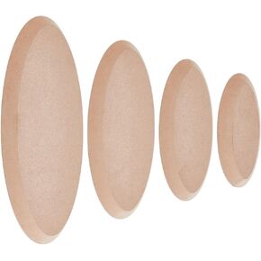 OLYCRAFT 4Pcs 4 Sizes Oval Pottery Molds Ceramics Plate Forming Molds Ceramic Mold for Clay Pottery Boards for Handbuilding Oval Ceramics Forming Plate Pottery Tools for Ceramics Making Craft