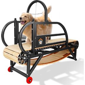 POKSAUAE 76 inch Dog Treadmill Extended Edition, Suitable for Medium and Large Dogs Weighing Under 300 pounds, Increases Dog Endurance and Explosiveness, and maintains Health