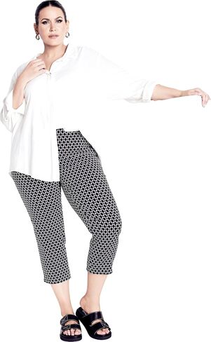 Avenue Women's Plus Size Crop Sstretch PRT in Saudi Arabia