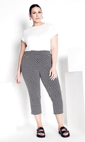 Avenue Women's Plus Size Crop Sstretch PRT in Saudi Arabia