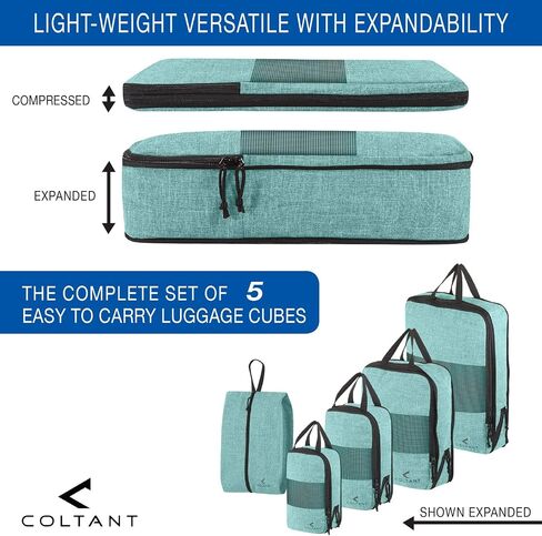 Compression Packing Cubes Travel Luggage-Organizer Set Packs More in Less Space in Saudi Arabia