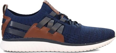 Cole Haan Men's Grand Motion Woven Stitchlite Sneaker, Magnet/Ironstone Knit/British Tan/Ivory, 8.5 Wide in Saudi Arabia