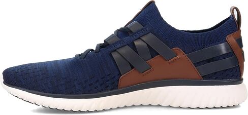 Cole Haan Men's Grand Motion Woven Stitchlite Sneaker, Magnet/Ironstone Knit/British Tan/Ivory, 8.5 Wide in Saudi Arabia