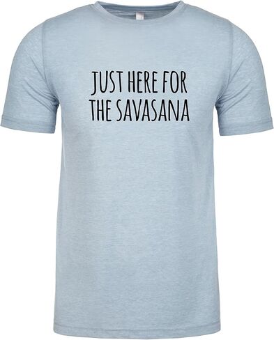 Yoga Gives You Super Powers, Graphic Men's Tee, Funny T Shirt, Shirts with Sayings, Stonewash Blue or Sage (XXL, Stonewash Blue) in Kuwait