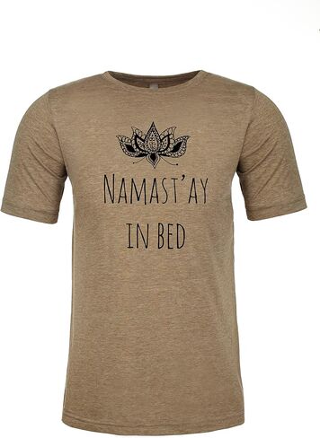 Yoga Gives You Super Powers, Graphic Men's Tee, Funny T Shirt, Shirts with Sayings, Stonewash Blue or Sage (XXL, Stonewash Blue) in Kuwait