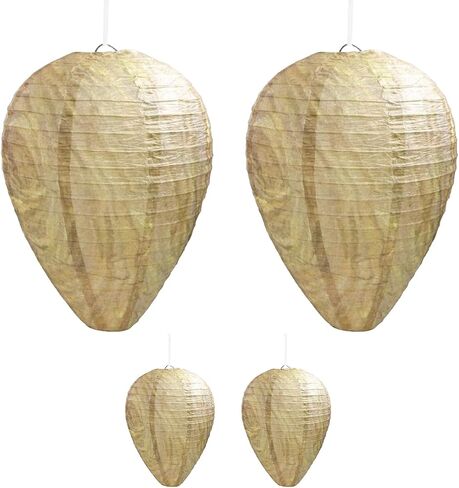 6 Pack Nest Decoy Paper Hanging Fake Nest for Outdoor Hanging 2 Color in Saudi Arabia