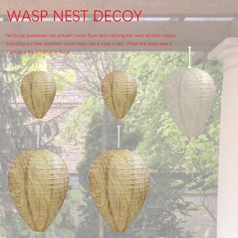 6 Pack Nest Decoy Paper Hanging Fake Nest for Outdoor Hanging 2 Color in Saudi Arabia
