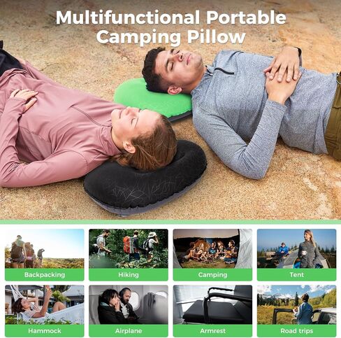 ATEPA Ultralight Inflatable Pillow - Camping Travel, 2oz Insulated Compact, Comfortable, Inflating Pillows for Neck & Lumbar Support for Hiking, Backpacking in Saudi Arabia