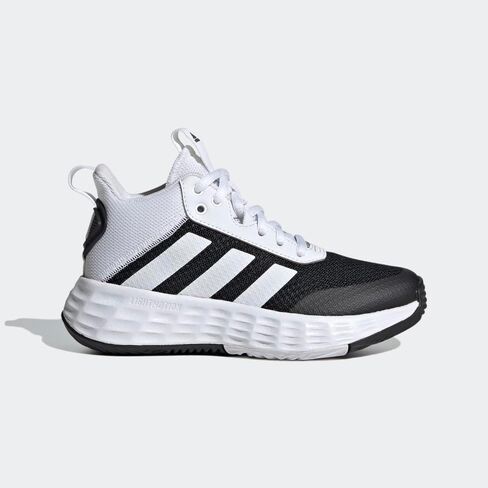 حذاء كرة السلة adidas Originals Flex، أبيض/فضي معدني/أزرق ملكي، مقاس 4 US للجنسين للأطفال الكبار in Kuwait