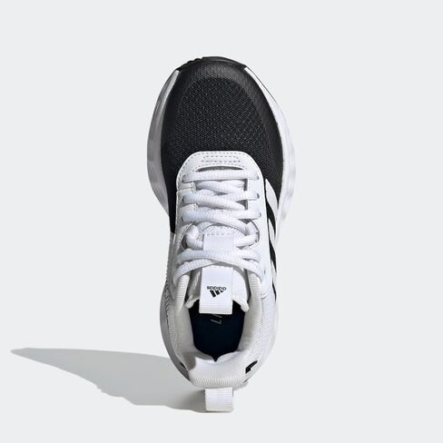 حذاء كرة السلة adidas Originals Flex، أبيض/فضي معدني/أزرق ملكي، مقاس 4 US للجنسين للأطفال الكبار in Kuwait