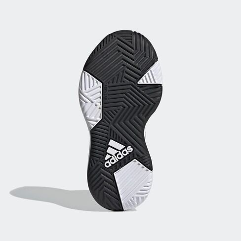 حذاء كرة السلة adidas Originals Flex، أبيض/فضي معدني/أزرق ملكي، مقاس 4 US للجنسين للأطفال الكبار in Kuwait