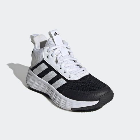 حذاء كرة السلة adidas Originals Flex، أبيض/فضي معدني/أزرق ملكي، مقاس 4 US للجنسين للأطفال الكبار in Kuwait